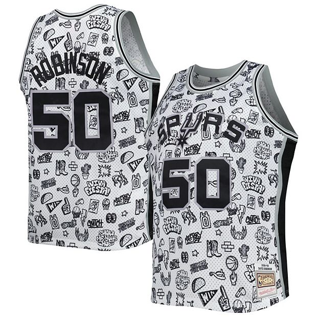 Mitchell & Ness David Robinson San Antonio Spurs 1998-99 Men's Black Swingman Jersey