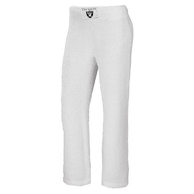 Women's WEAR by Erin Andrews Cream Las Vegas Raiders Cozy Scoop Neck Tank Top & Pants Sleep Set