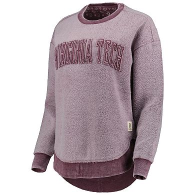 Women's Pressbox Maroon Virginia Tech Hokies Ponchoville Pullover Sweatshirt