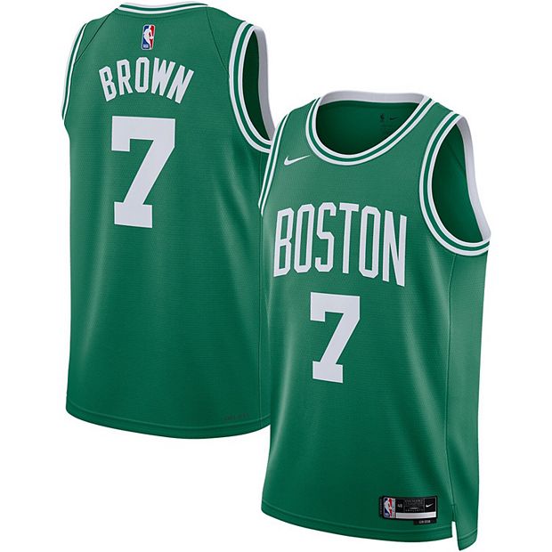 Jaylen Brown Boston Celtics Post Ombre Name & Number T-Shirt - Black/Kelly  Green