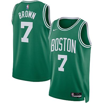 Unisex Nike Jaylen Brown Kelly Green Boston Celtics Swingman Jersey - Icon Edition