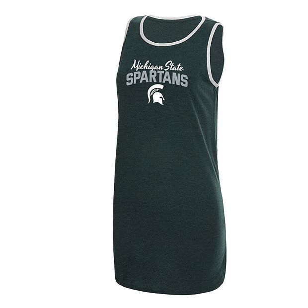 Women's Concepts Sport Charcoal/White Michigan State Spartans Tank