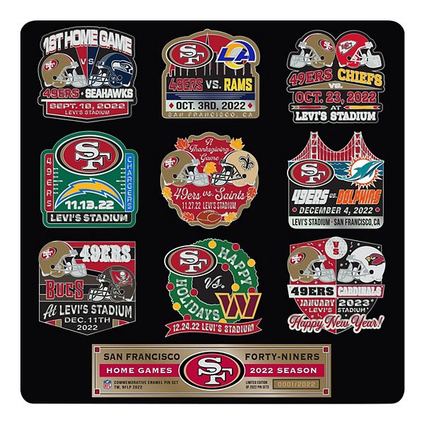 Mojo San Francisco 49ers 9-Pack Collector Pin Set