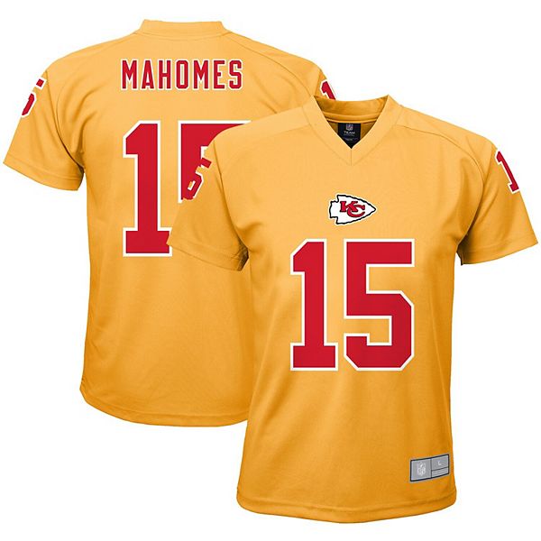 Women's Nike Clyde Edwards-Helaire Gold Kansas City Chiefs Inverted Legend Jersey Size: Medium