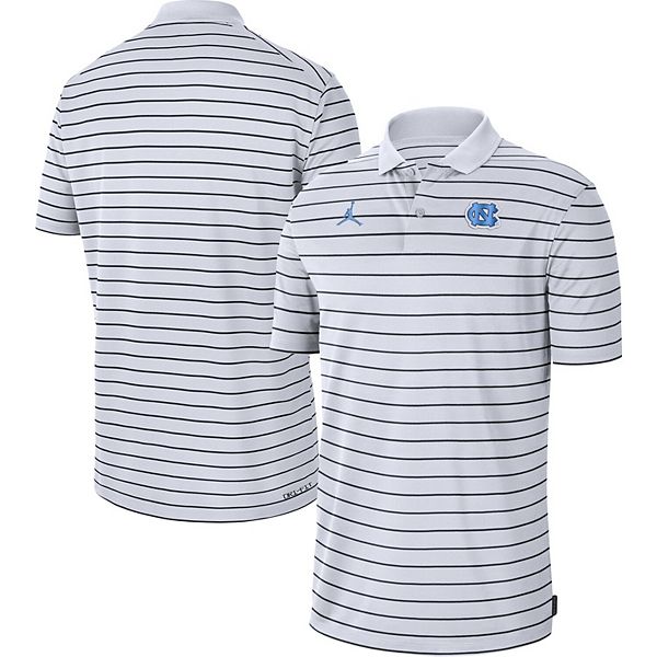 Johnny T-shirt - North Carolina Tar Heels - Nike Victory Stripe Coaches Polo  (White) by Nike