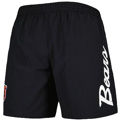 Men's Mitchell & Ness Black Chicago Bears Team Essentials Nylon Shorts