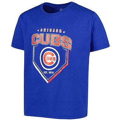 Youth Stitches Royal/Red/Heather Gray Chicago Cubs 3-Piece T-Shirt ...