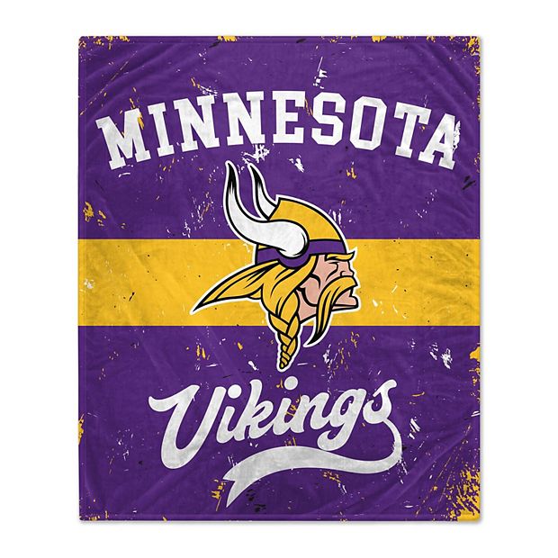 Minnesota Vikings 60'' x 70'' Retro Stripe Flannel Fleece Blanket