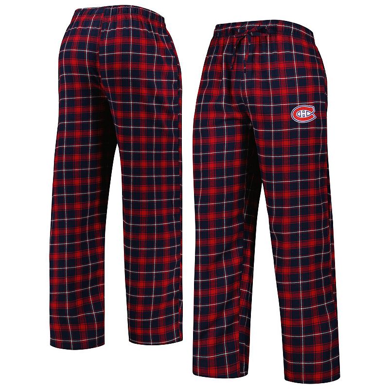 Mens Concepts Sport Navy/Red Montreal Canadiens Ledger Flannel Sleep Pants