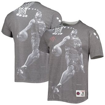 Men's Mitchell & Ness Vince Carter Gray Toronto Raptors Above The Rim Sublimated T-Shirt