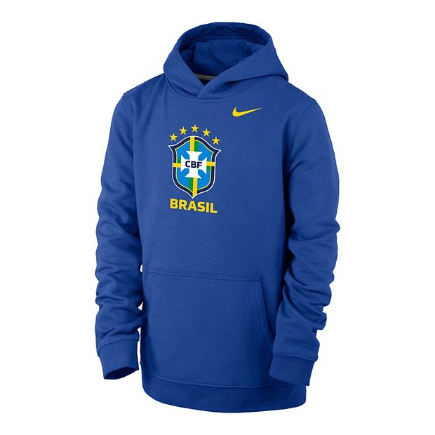 Brazil National Team Fanatics Branded Personalized Devoted Pullover Hoodie  - Navy