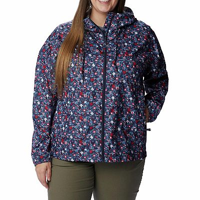 Plus Size Columbia Flash Challenger Hooded UPF 40 Windbreaker Jacket