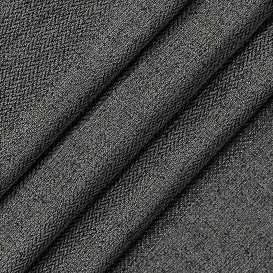 eclipse Magnitech Welwick Herringbone 100% Blackout Grommet Magnetic Closure Window Curtain Panel