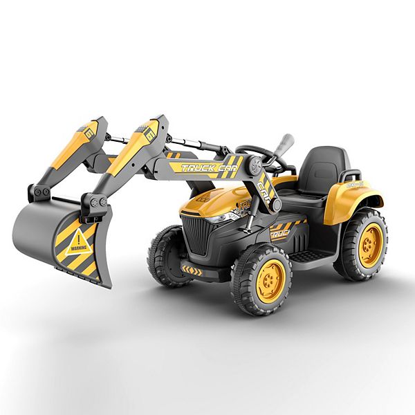 Blazin Wheels Powerful Yellow 12V Digger - Yellow