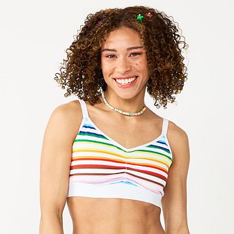 Adult TomboyX V-Neck Bralette with Adjustable Straps