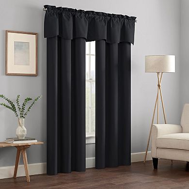 eclipse Kendall Textured Solid Scalloped Window Valance