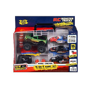 New Bright 1:43 Remote Control Monster Truck RC Car 4-in-1 Ramp Set
