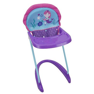 509 Crew Mermaid 21 Piece Set: Doll Stroll n Play & Care Set - Includes Stroller, Car Seat, Highchair, Play Yard, 15 Piece Accessories