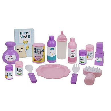 509 Crew Mermaid 21 Piece Set: Doll Stroll n Play & Care Set - Includes Stroller, Car Seat, Highchair, Play Yard, 15 Piece Accessories