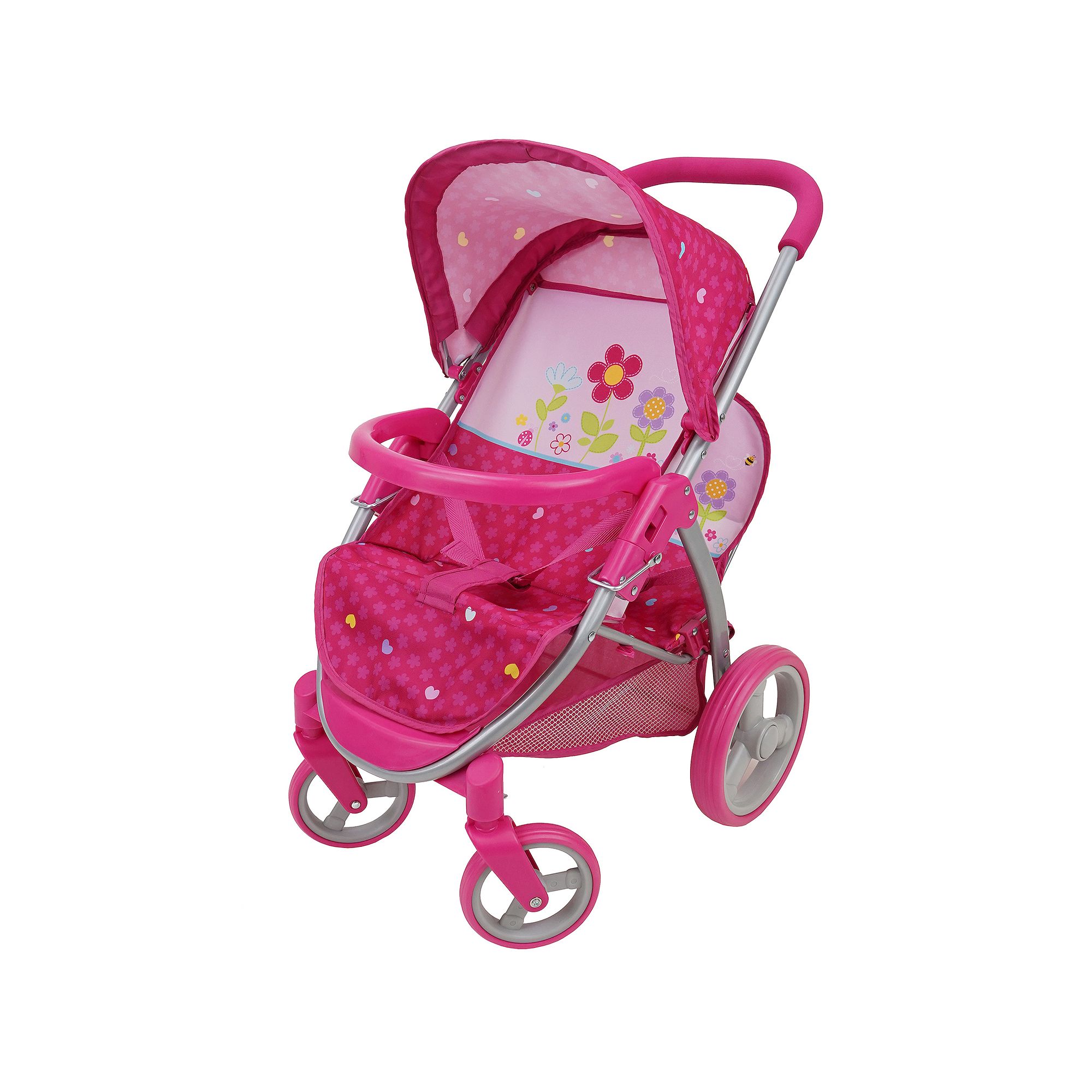 509 Crew Garden Twin Doll Pretend Play Stroller, Multi