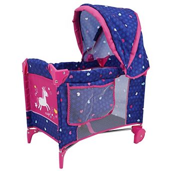 Unicorn Sleep n Care Play Yard for Dolls