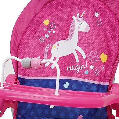 509 Crew Unicorn Doll Pretend Play Highchair