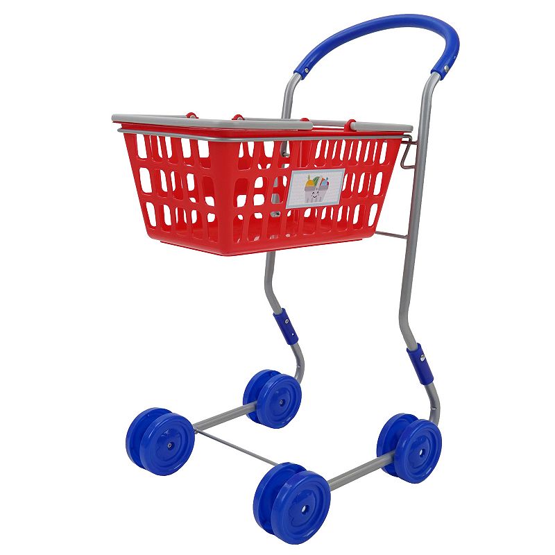 73207826 509 Crew 2-in-1 Red Pretend Play Shopping Cart sku 73207826