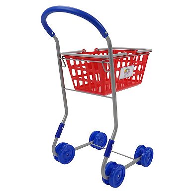 509 Crew 2-in-1 Red Pretend Play Shopping Cart