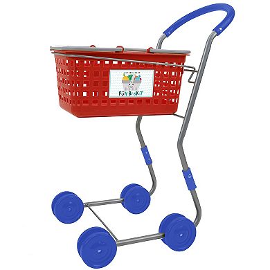 509 Crew 2-in-1 Red Pretend Play Shopping Cart