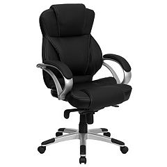 Emma and Oliver Black Ergonomic High Back Adjustable Gaming Chair with 4D  Armrests, Head Pillow and Adjustable Lumbar Support with Black Stitching