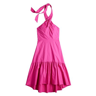 nine west halter dress Women's Nine West Gathered Waist Halter Maxi Dress