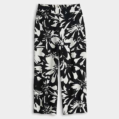 Women's Nine West Pull-On Wide-Leg Crop Pants