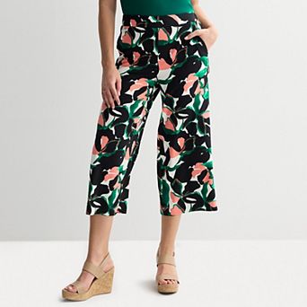 Women's Nine West Pull-On Wide-Leg Crop Pants
