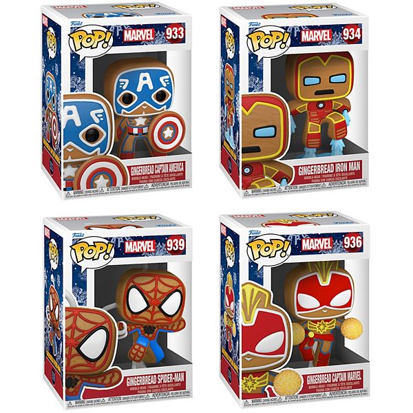 Funko Pop! Marvel 4-Pack: Captain America, Iron Man, Spider