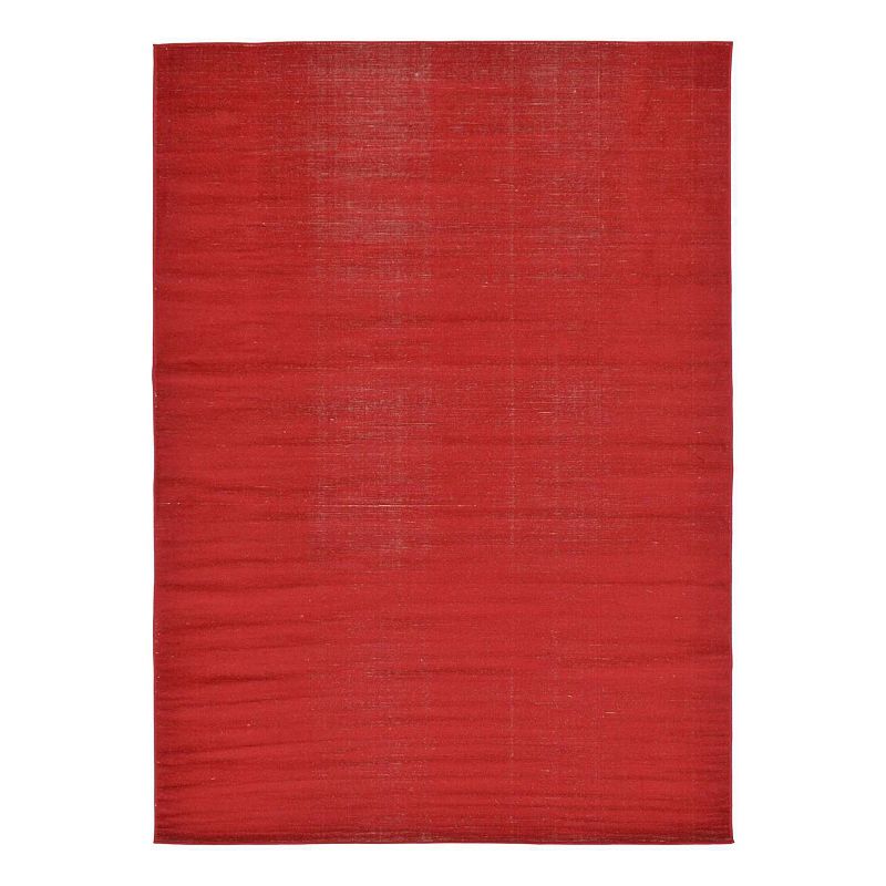 Unique Loom Solid Williamsburg Rug, Red, 9X12 Ft