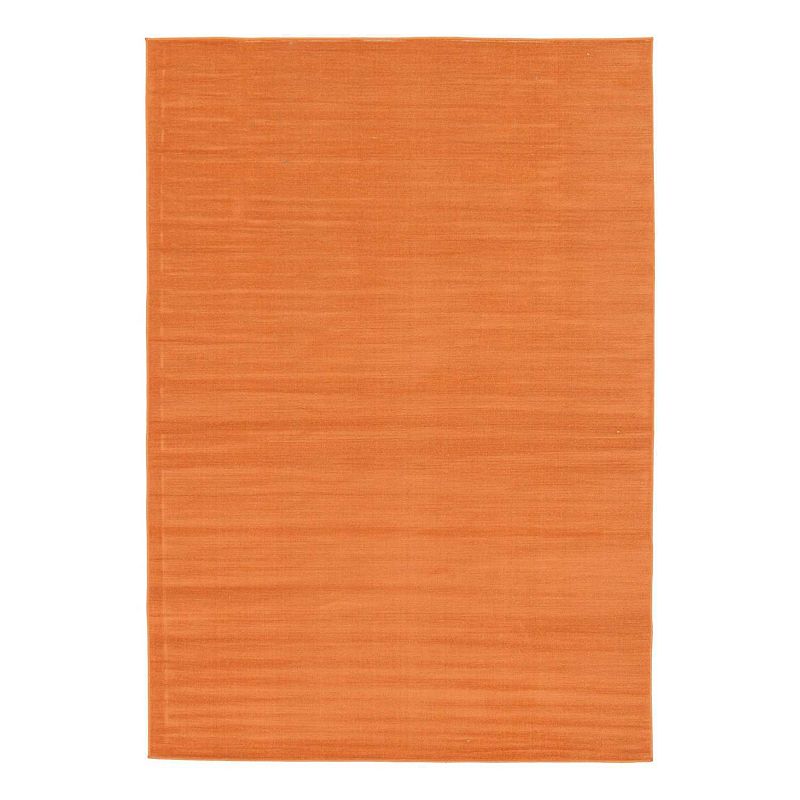 Unique Loom Solid Williamsburg Rug, Orange, 10X13 Ft