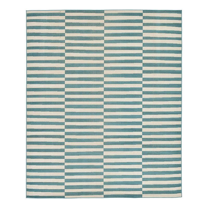Unique Loom Striped Williamsburg Rug, Blue, 10X13 Ft