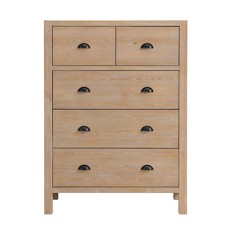 Alaterre Furniture Arden 5-Drawer Dresser, Brown