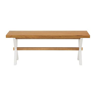 Alaterre Furniture Chelsea Dining Table & Bench 2-piece Set