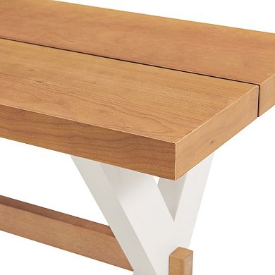 Alaterre Furniture Chelsea Dining Table & Bench 2-piece Set