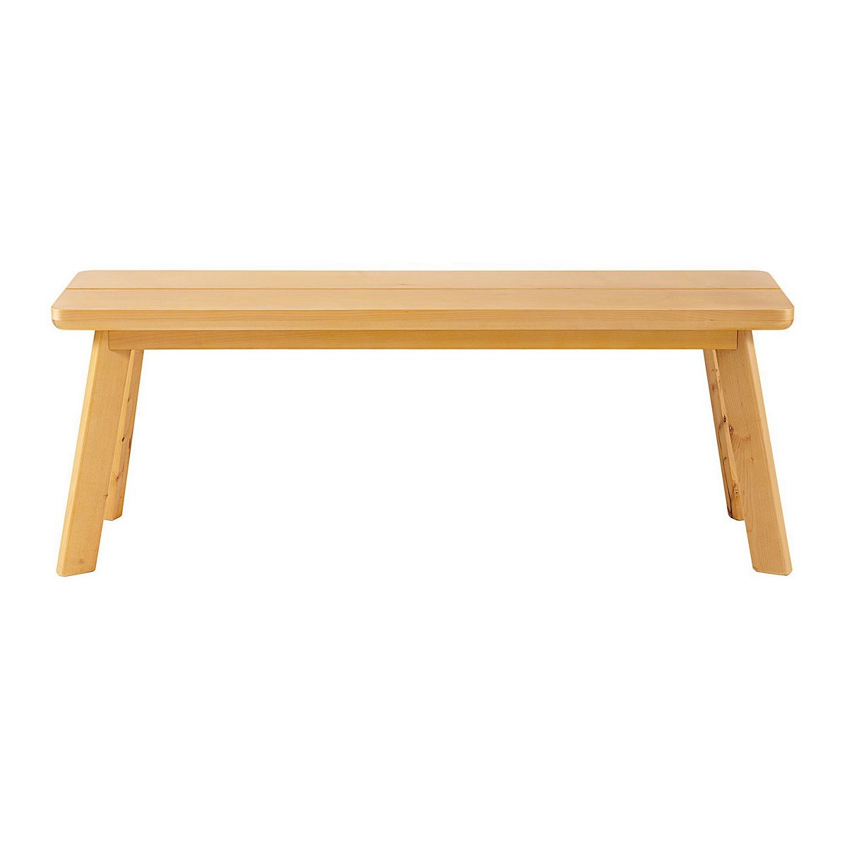 Close-up of dining table edge and leg