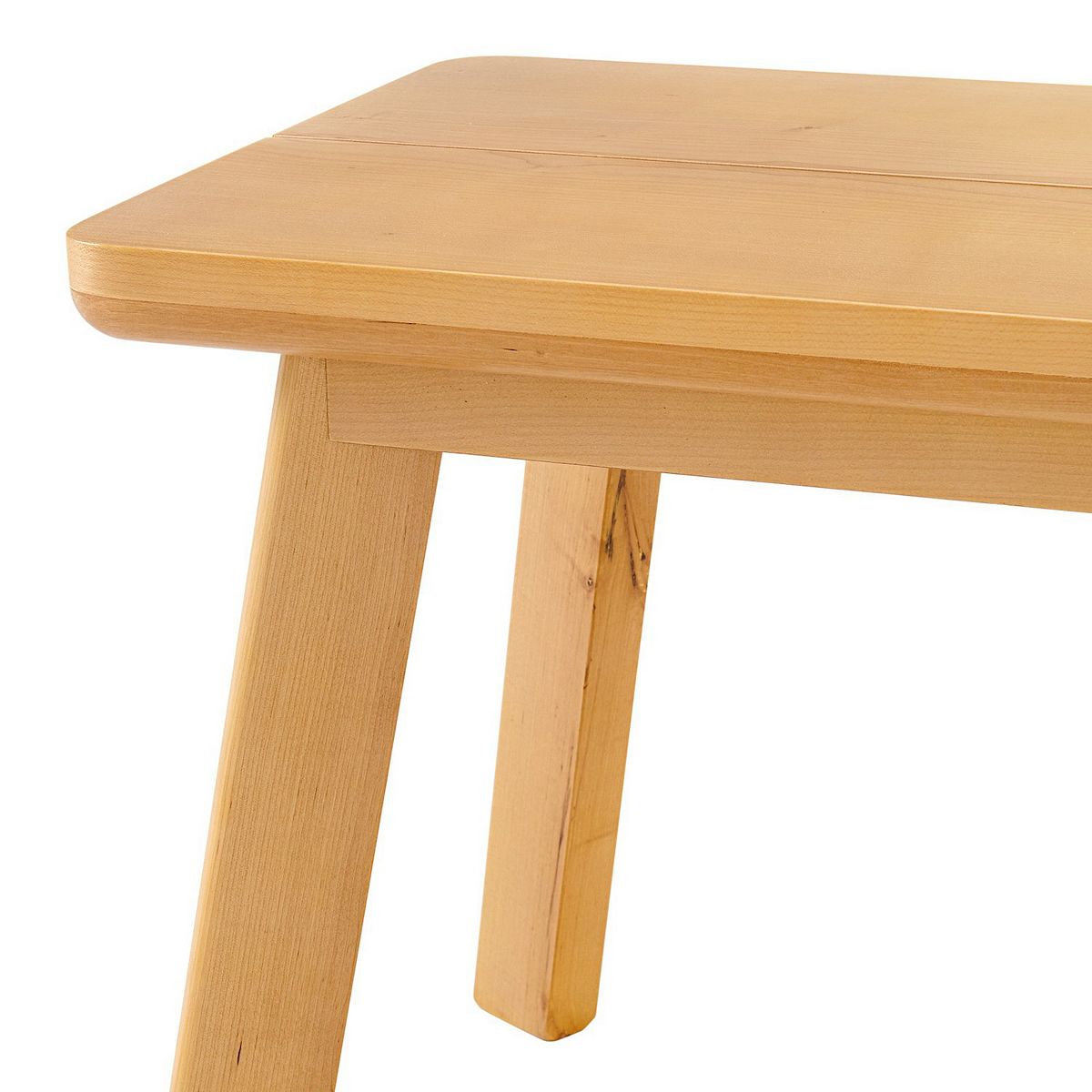 Table edge with bevel and corner