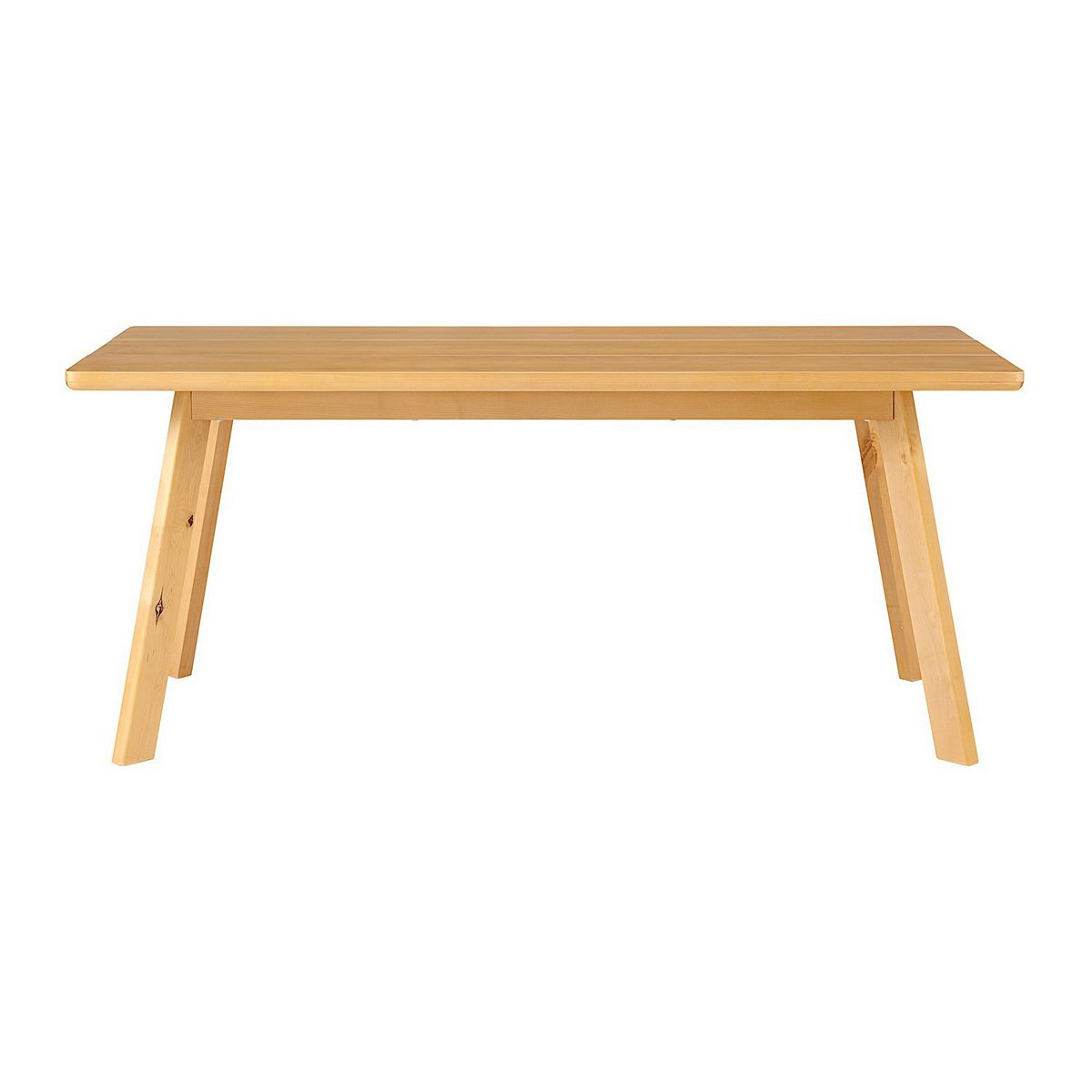 Front view of table and legs