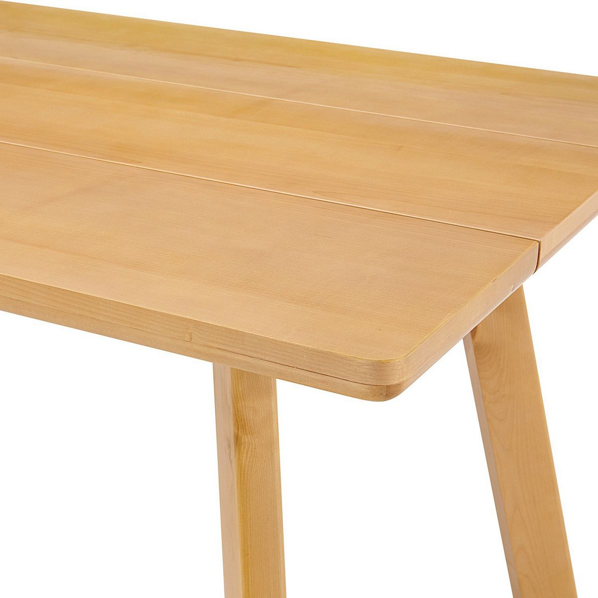 Table top close-up showing seams