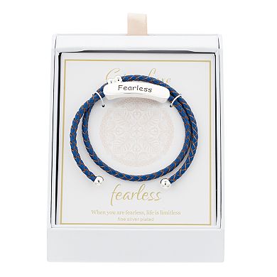City Luxe "Fearless" Link Coil Bracelet