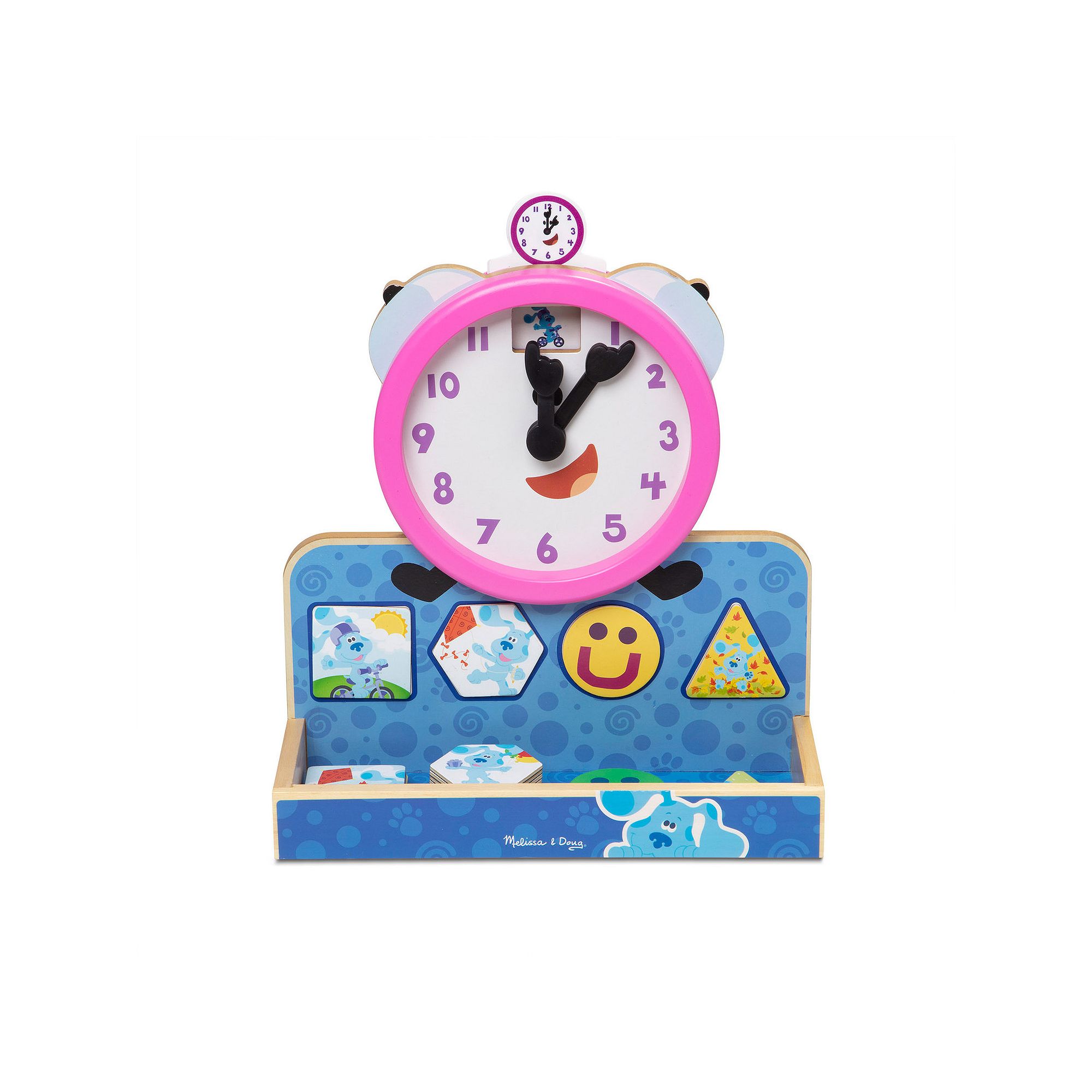 Melissa & Doug Blues Clues & You! Wooden Tickety Tock Magnetic Clock, Mult