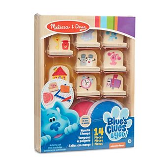 Melissa & Doug Blue's Clues & You! Wooden Handle Stamps Activity Set