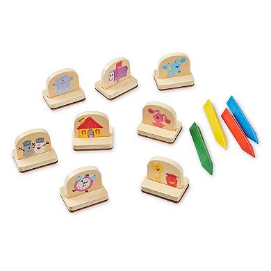Melissa & Doug Blue's Clues & You! Wooden Handle Stamps Activity Set