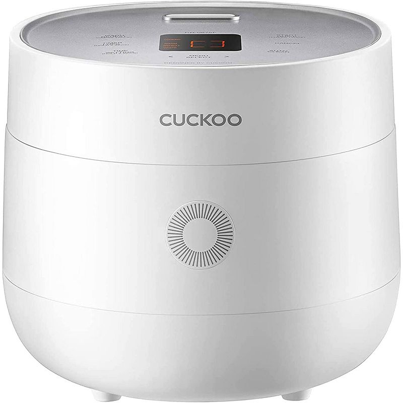 CUCKOO CR-0375F | 3-Cup (Uncooked) Micom Rice Cooker | 10 Menu Options: Oatmeal, Brown Rice & More, Touch-Screen, Nonstick Inner Pot | White (B0B4MYBLZQ)