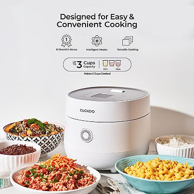 CUCKOO 3-Cup Micom Rice Cooker & Warmer